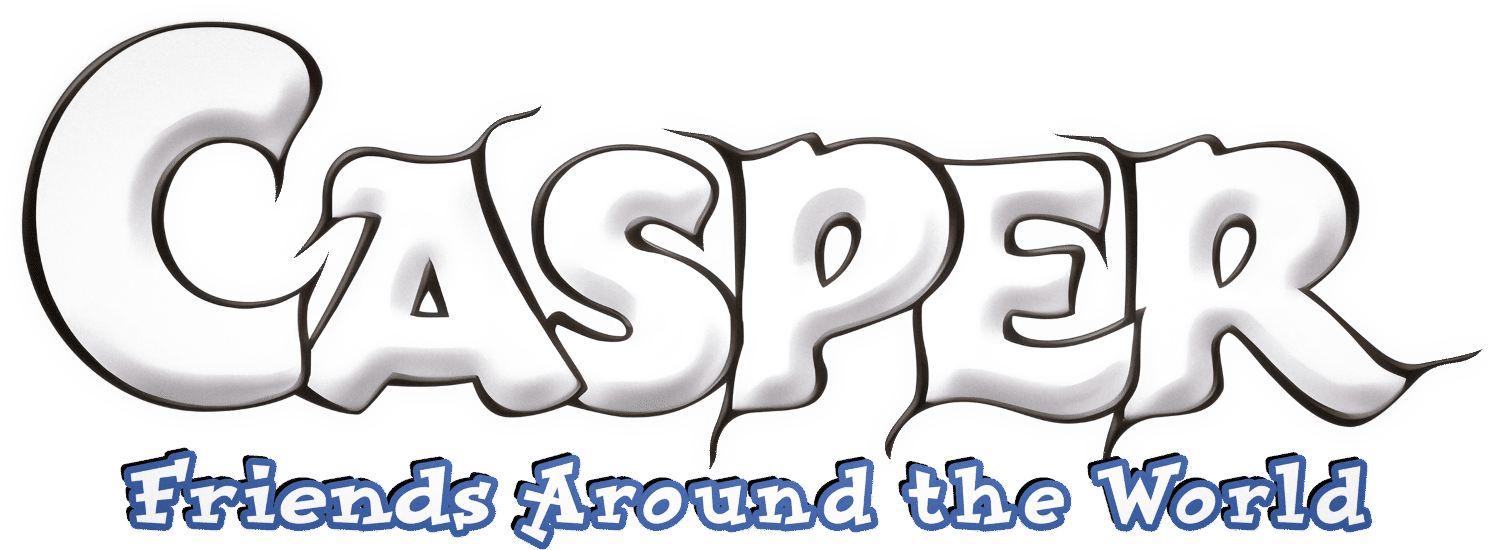 Casper Friends Around the World logo for Playstation
